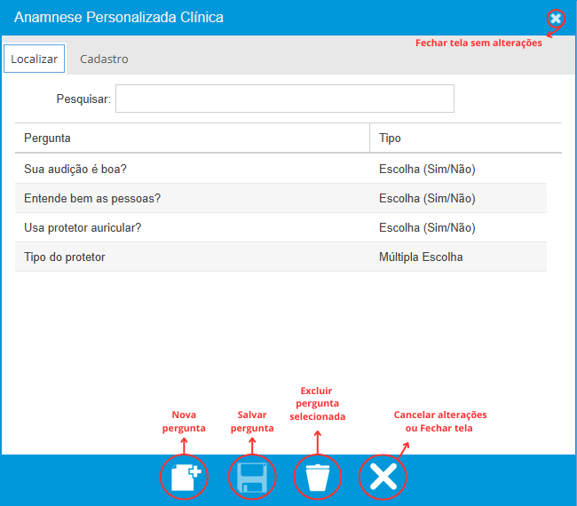 Lista de Perguntas para Anamnese Clínica