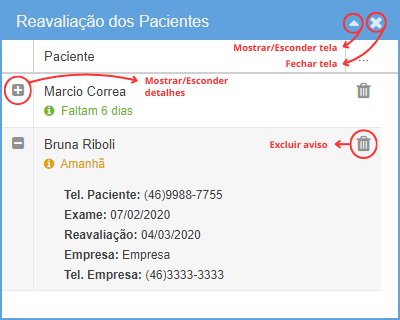 Reavaliação dos Pacientes