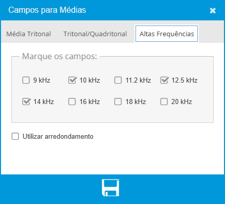 Campos para Média Tritonal Altas Frequências