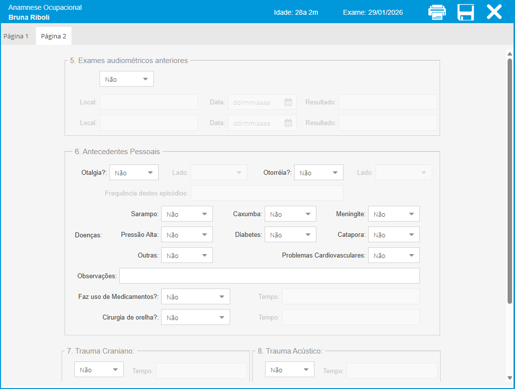 Página 2 Anamnese Ocupacional