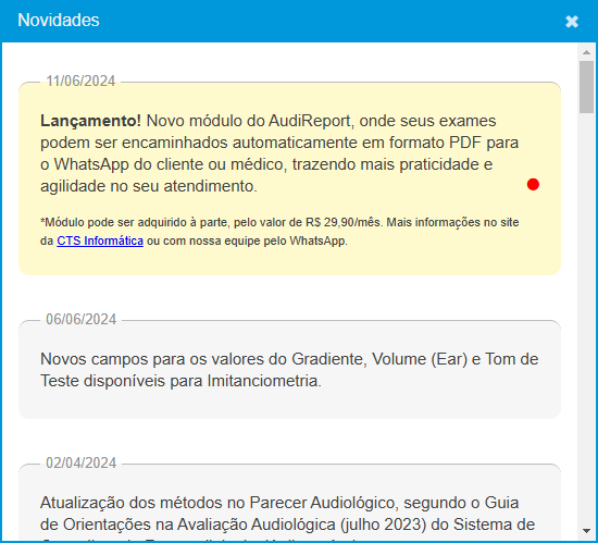 Lista de Notificações